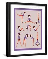 Workout-yemelianova-Framed Art Print