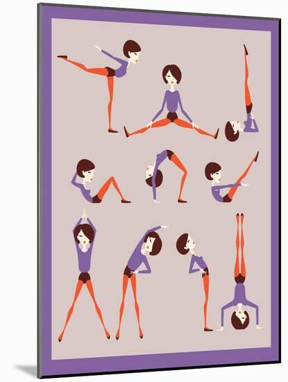 Workout-yemelianova-Mounted Art Print