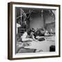 Workroom with Weft Threads to Create Tapestries, Aubusson, France, June 1946-David Scherman-Framed Photographic Print