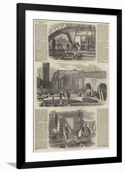 Works at Westminster-Bridge-null-Framed Giclee Print