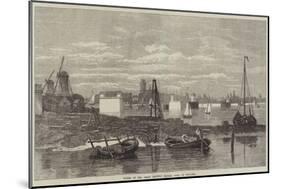 Works of the Great Railway Bridge, Dort, in Holland-null-Mounted Giclee Print