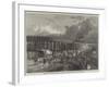 Works of the Midland Railway at King'S-Cross, Temporary Bridge, Old St Pancras-Road-null-Framed Giclee Print