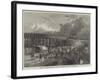 Works of the Midland Railway at King'S-Cross, Temporary Bridge, Old St Pancras-Road-null-Framed Giclee Print