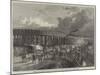 Works of the Midland Railway at King'S-Cross, Temporary Bridge, Old St Pancras-Road-null-Mounted Giclee Print