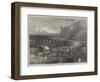 Works of the Midland Railway at King'S-Cross, Temporary Bridge, Old St Pancras-Road-null-Framed Giclee Print