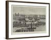 Works of the New Tower Bridge, Seen from the Top of a Shaft 100Ft High-Frank Watkins-Framed Giclee Print