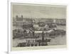 Works of the New Tower Bridge, Seen from the Top of a Shaft 100Ft High-Frank Watkins-Framed Giclee Print