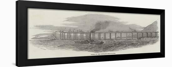 Works of the Portland Breakwater-null-Framed Giclee Print