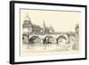 Works on the Old Pont Notre-Dame, 1913 (1915)-Herman Armour Webster-Framed Giclee Print