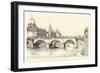 Works on the Old Pont Notre-Dame, 1913 (1915)-Herman Armour Webster-Framed Giclee Print