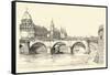 Works on the Old Pont Notre-Dame, 1913 (1915)-Herman Armour Webster-Framed Stretched Canvas