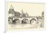 Works on the Old Pont Notre-Dame, 1913 (1915)-Herman Armour Webster-Framed Giclee Print