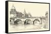 Works on the Old Pont Notre-Dame, 1913 (1915)-Herman Armour Webster-Framed Stretched Canvas