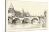Works on the Old Pont Notre-Dame, 1913 (1915)-Herman Armour Webster-Stretched Canvas