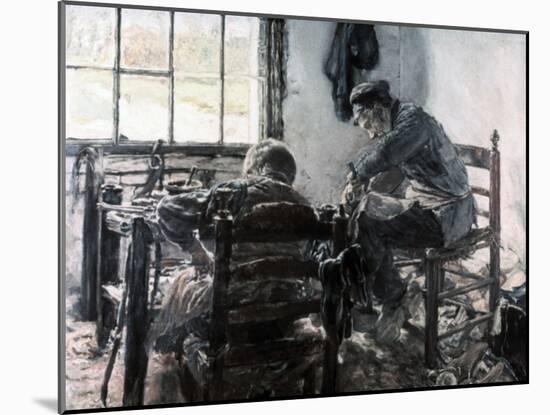 Workshop of the Shoe Maker, 1881-Max Liebermann-Mounted Giclee Print