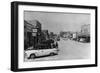 Worland, Wyoming - Street Scene-Lantern Press-Framed Art Print