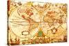World Antique Map-oersin-Stretched Canvas