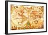 World Antique Map-oersin-Framed Art Print