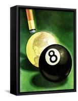 "World as Cue Ball," January 25, 1941-Emmett Watson-Framed Stretched Canvas