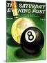 "World as Cue Ball," Saturday Evening Post Cover, January 25, 1941-Emmett Watson-Mounted Giclee Print