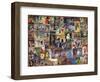 World Bicycle Tour Collage-null-Framed Giclee Print