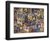 World Bicycle Tour Collage-null-Framed Giclee Print