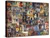 World Bicycle Tour Collage-null-Stretched Canvas