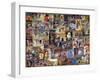 World Bicycle Tour Collage-null-Framed Giclee Print