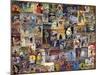 World Bicycle Tour Collage-null-Mounted Giclee Print