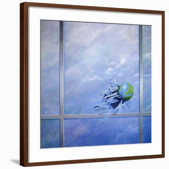 World Breaking Glass-Lincoln Seligman-Framed Giclee Print