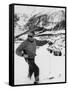 World Champion Emile Allais Ski Instructor at New Ski Resort-Loomis Dean-Framed Stretched Canvas