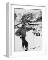 World Champion Emile Allais Ski Instructor at New Ski Resort-Loomis Dean-Framed Photographic Print