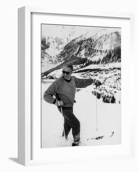 World Champion Emile Allais Ski Instructor at New Ski Resort-Loomis Dean-Framed Photographic Print