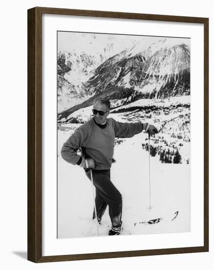 World Champion Emile Allais Ski Instructor at New Ski Resort-Loomis Dean-Framed Photographic Print