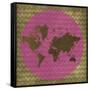 World Chevron-Erin Clark-Framed Stretched Canvas