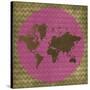 World Chevron-Erin Clark-Stretched Canvas