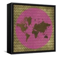 World Chevron-Erin Clark-Framed Stretched Canvas