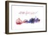 World Cities Skyline I-Grace Popp-Framed Art Print