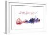 World Cities Skyline I-Grace Popp-Framed Art Print