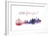 World Cities Skyline I-Grace Popp-Framed Art Print