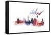 World Cities Skyline II-Grace Popp-Framed Stretched Canvas