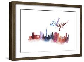 World Cities Skyline II-Grace Popp-Framed Art Print