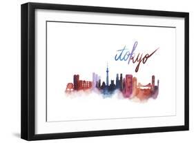 World Cities Skyline II-Grace Popp-Framed Art Print