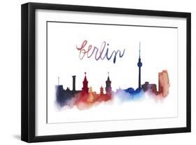 World Cities Skyline IV-Grace Popp-Framed Art Print