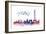 World Cities Skyline V-Grace Popp-Framed Art Print