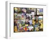 World City Tour Collage-null-Framed Giclee Print
