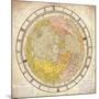 World Clock and Time Lines Indicating Path of Venus from 1874 to 1882, from Villa's Map of World-Ignazio Villa-Mounted Giclee Print