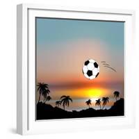 World Cup in Brazil-Irina Solatges-Framed Art Print