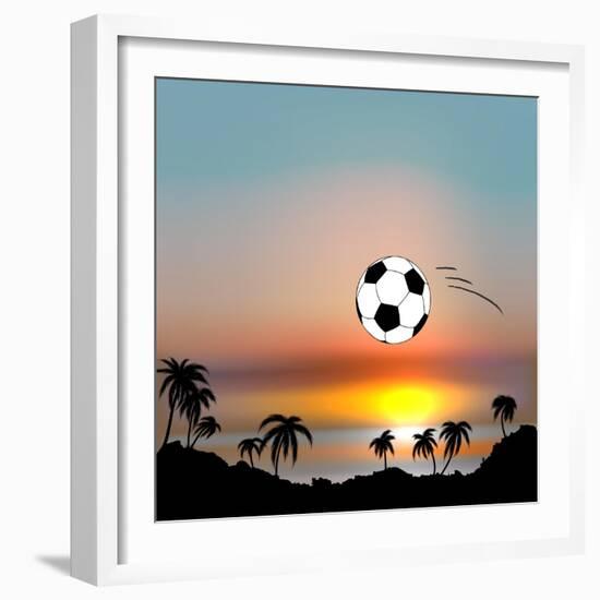 World Cup in Brazil-Irina Solatges-Framed Art Print