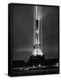 World Fair in Paris, 1937 : Illumination of the Eiffel Tower by Night-null-Framed Stretched Canvas